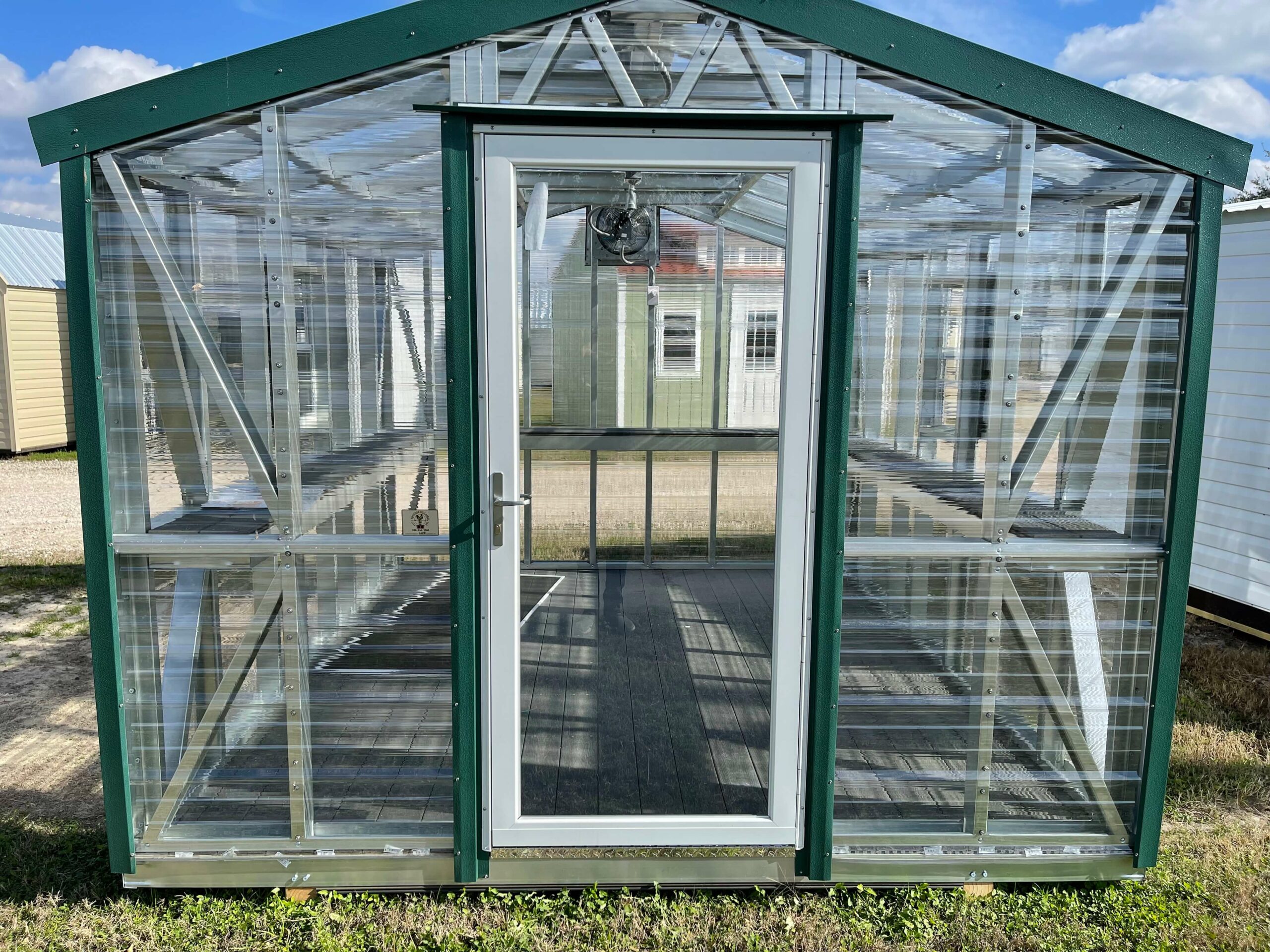 GH-3 10x12 Greenhouse Front (Composite Floor)