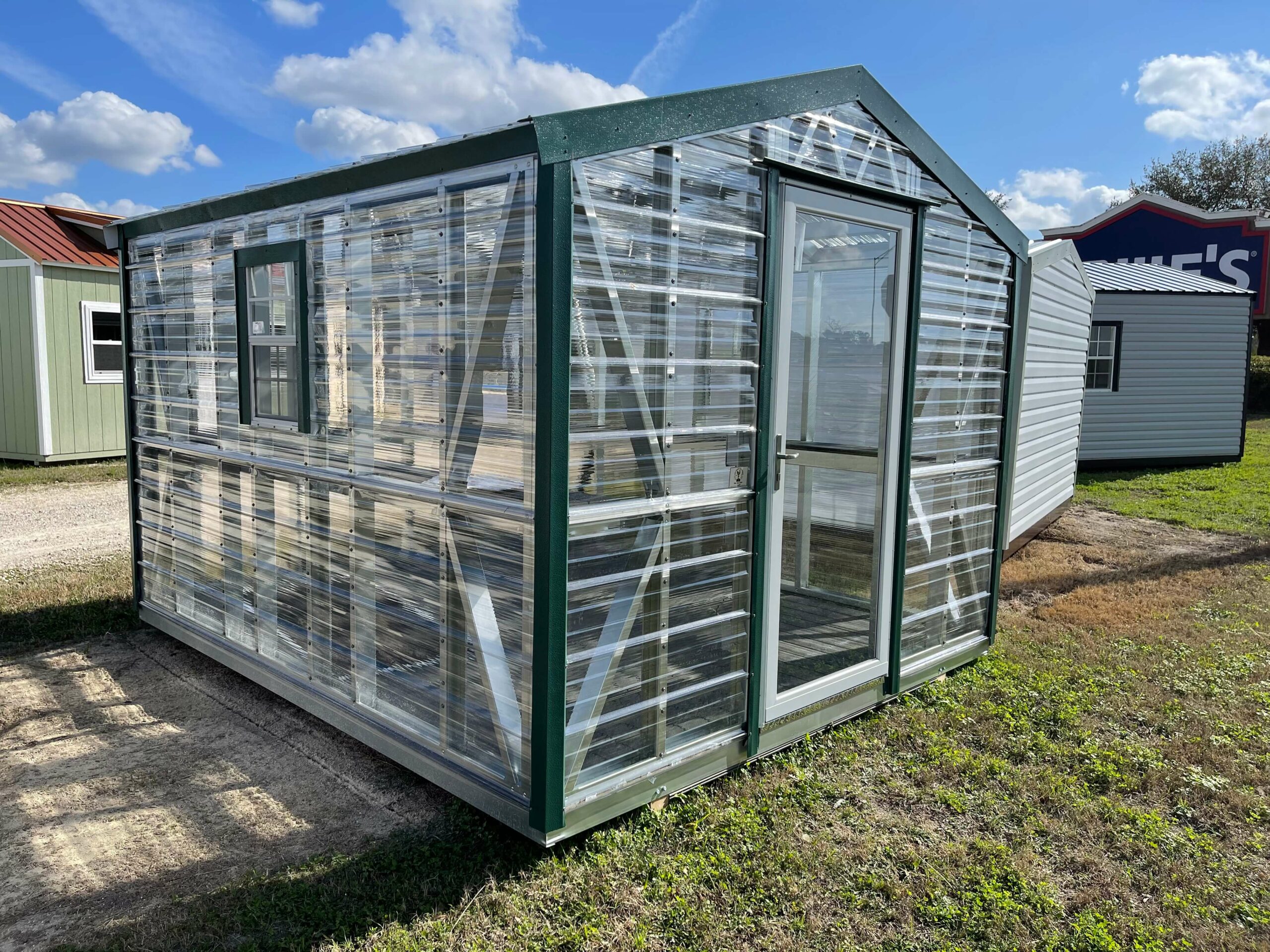 Gh-3 10x12 Greenhouse Outside (Composite Floor)