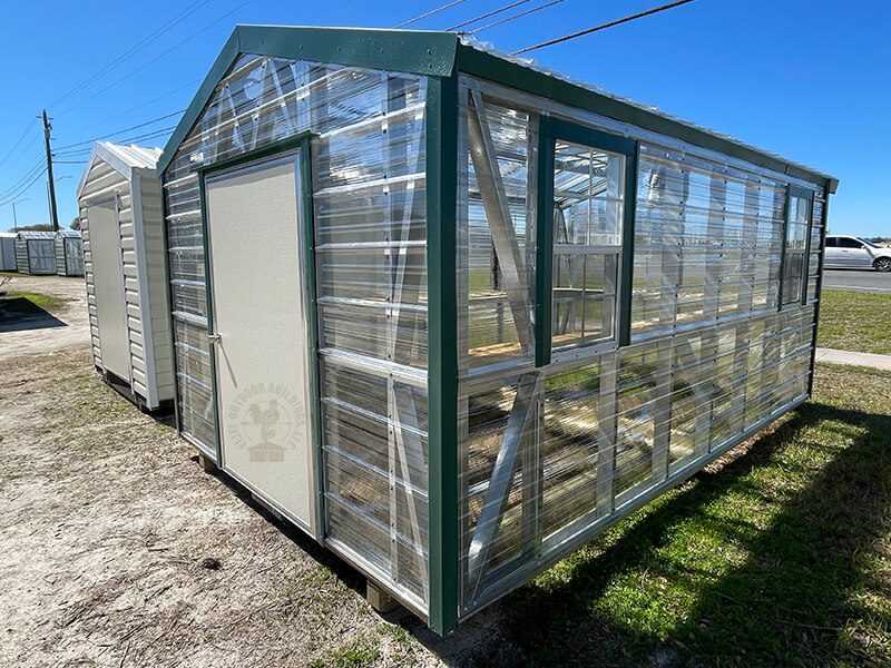 10X16 GREENHOUSE OUTSIDE NO FLOOR